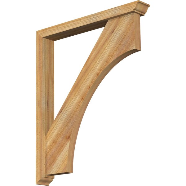 Ekena Millwork Westlake Traditional Rough Sawn Bracket w/ Offset Brace, Western Red Cedar, 4"W x 30"D x 36"H BKT0402X30X36WTL01RWR - main